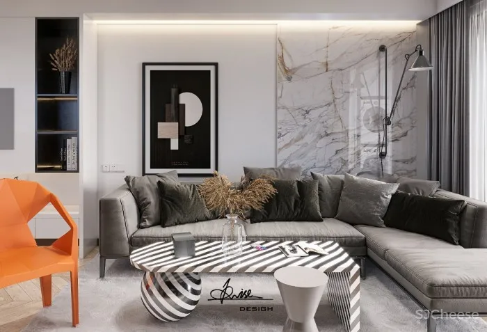 武汉115㎡现代简约风住宅,时尚前卫! Krise设计