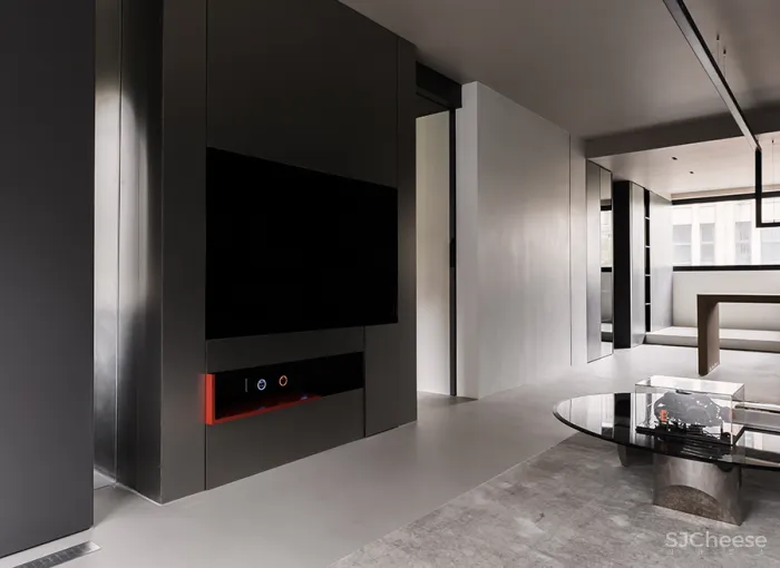 FF DESIGN • 折线｜120平一人居，50度灰的空间独白