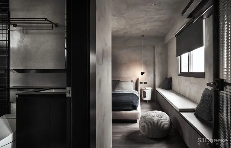 132㎡工业风Loft，玻璃材质、大中岛、独立衣帽间...打造职住一体的家！