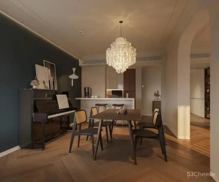 全案设计|论退休后的居住环境是怎样的?暖色系法式复古设计