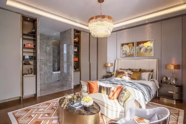 161㎡上海绿地悠唐城天墅样板房设计 飞视设计