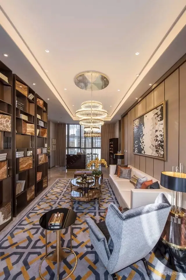 161㎡上海绿地悠唐城天墅样板房设计 飞视设计