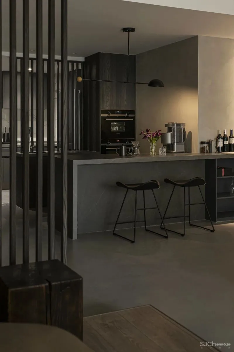 焦糖色 木肌理，有序沉稳的生活基调 璞珥空间设计