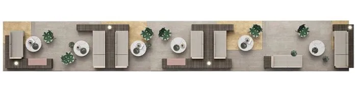 在白色盒子的建筑中进行一场华丽的逐光游戏