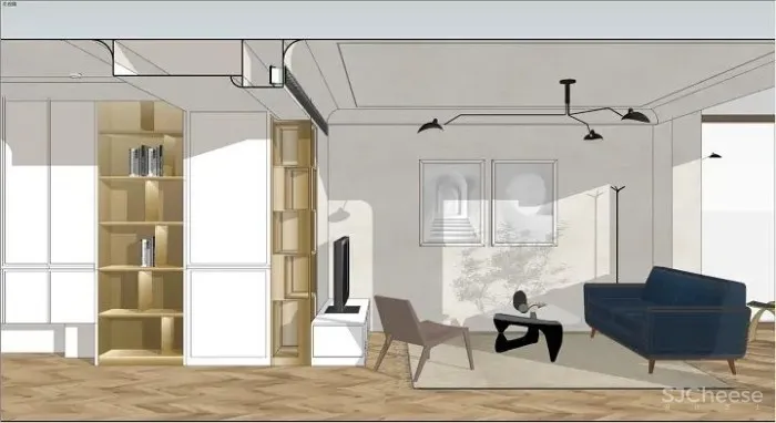 全案设计|论退休后的居住环境是怎样的?暖色系法式复古设计