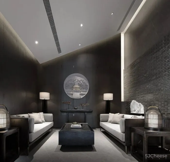 其境设计:一室质感风雅,内敛沉稳的自然安居!