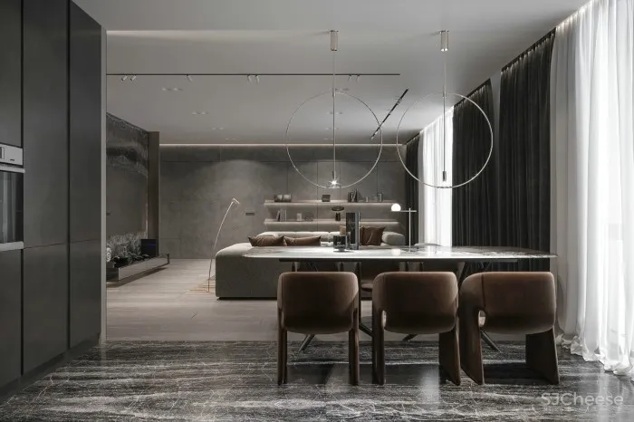 现代大气居所，简而气质的生活居所