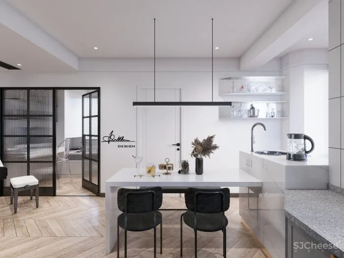 武汉115㎡现代简约风住宅,时尚前卫! Krise设计