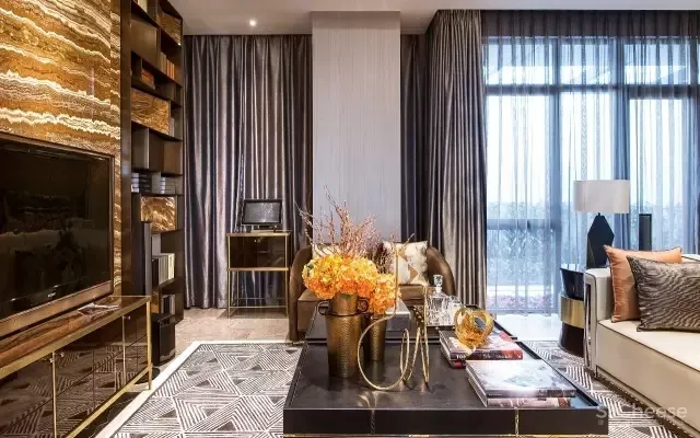 161㎡上海绿地悠唐城天墅样板房设计 飞视设计