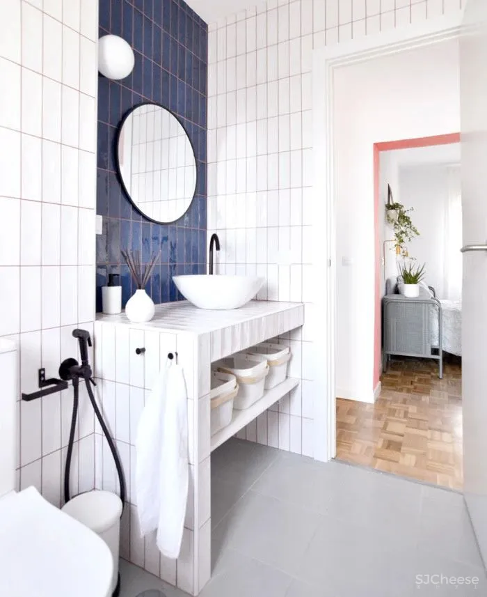 将几种色彩通过不同的材质表现出来,这个新旧结合的家清新又活力