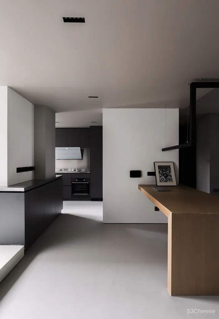 FF DESIGN • 折线｜120平一人居，50度灰的空间独白