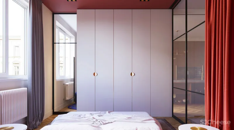 一座60平米的度假风公寓,却大胆采用了高饱和度的印度风?