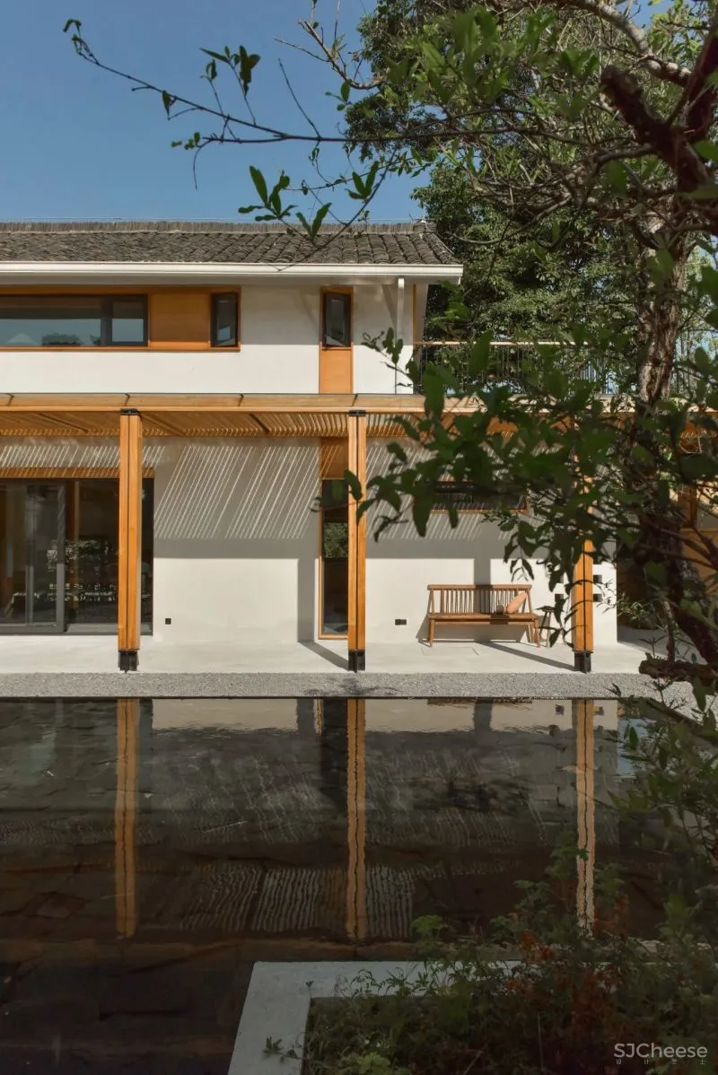 稻田里的家 园中有屋,屋中有院