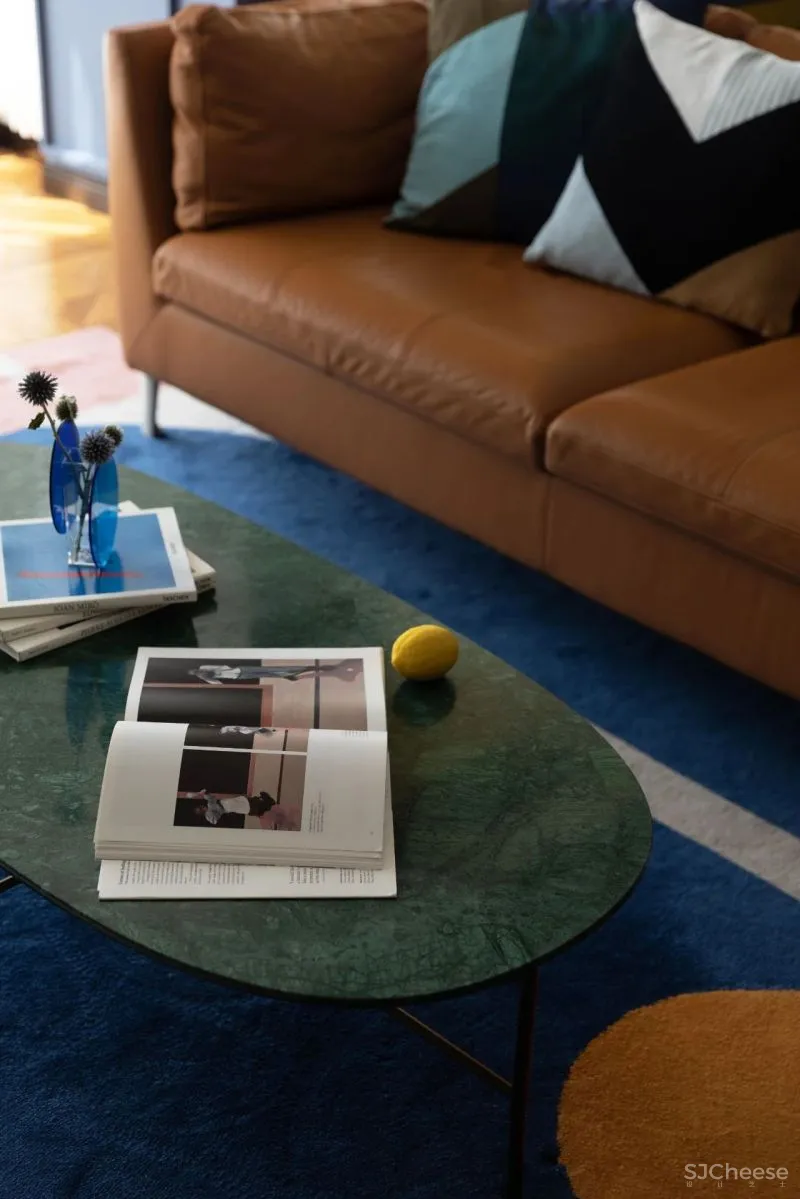 屋主审美太仙了!121m²蓝 黄大胆撞色!精致又实用!