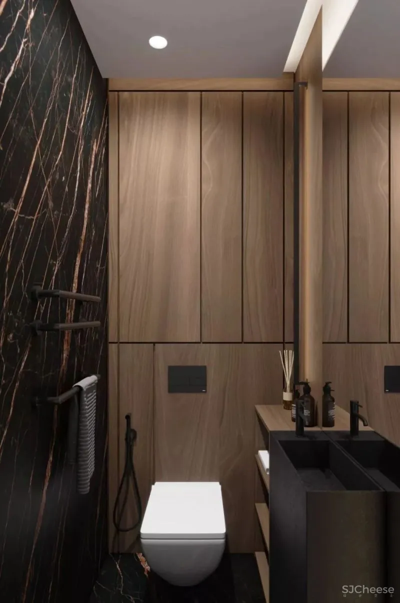 高级灰携手胡桃木，弹奏家居装饰新篇章