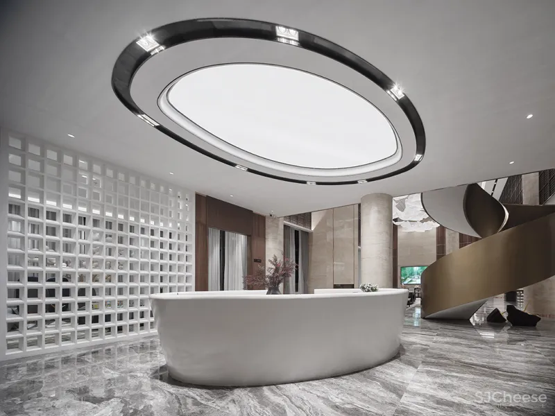 MECA:1500㎡售楼处设计,古风书韵、万象更新!