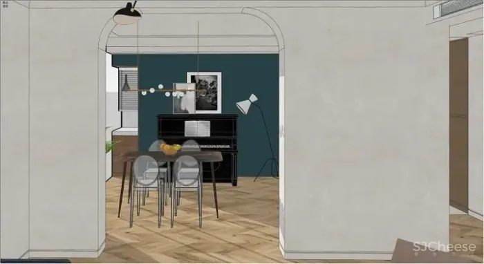 全案设计|论退休后的居住环境是怎样的?暖色系法式复古设计