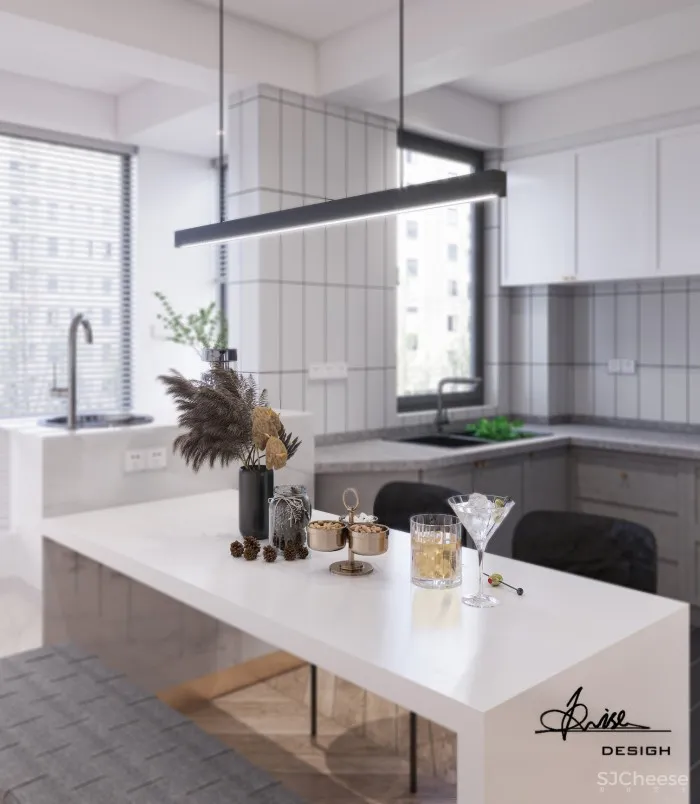 武汉115㎡现代简约风住宅,时尚前卫! Krise设计