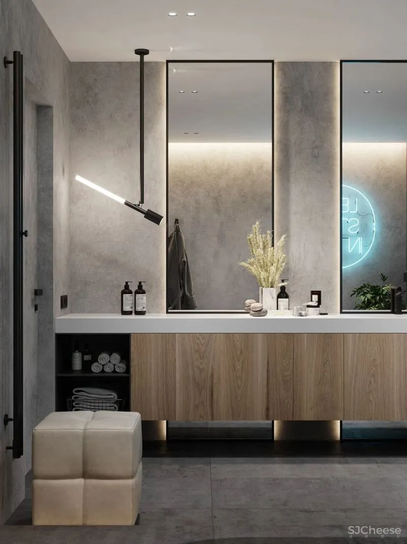 177㎡纯灰大宅,纯粹舒适的设计感之家