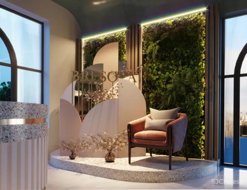 撞色餐厅唤醒疲惫味蕾