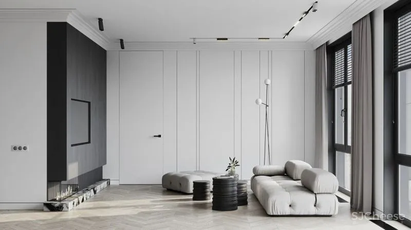 一室一厅奢华公寓,精致的简约设计更有格调!