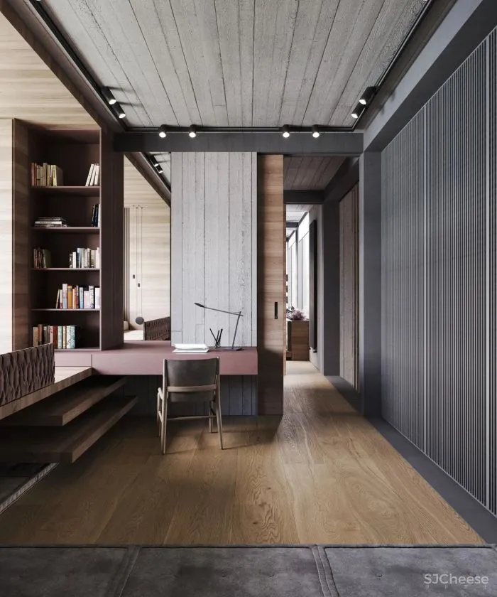 一整面毛石墙,粗犷更有格调