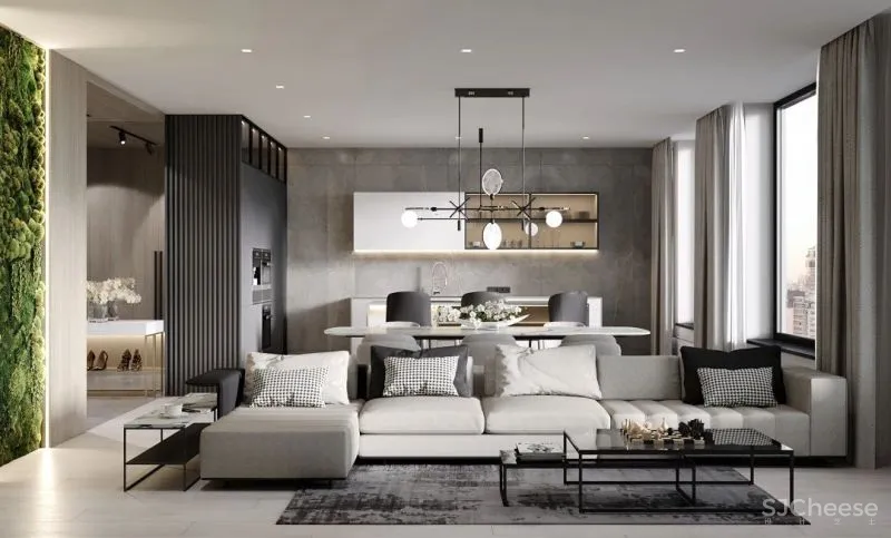 145㎡时尚现代三居室,高级与沉稳的二重奏!