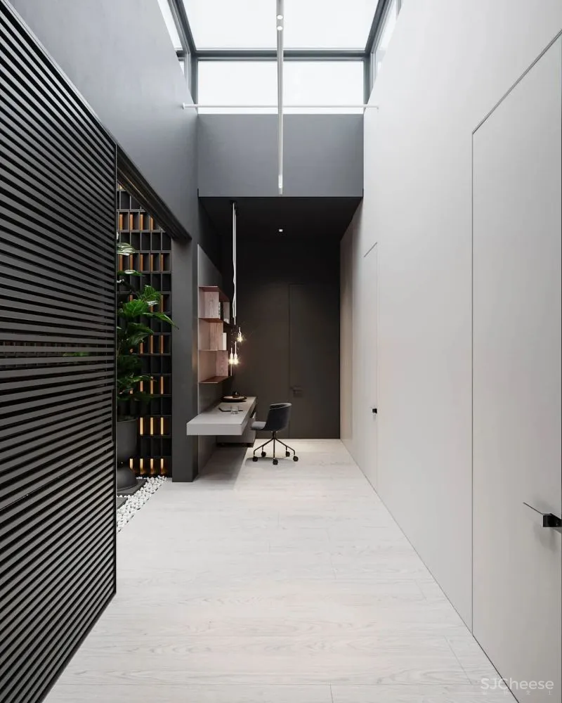 196m²别墅设计,柔和的灯光,让空间更显温暖