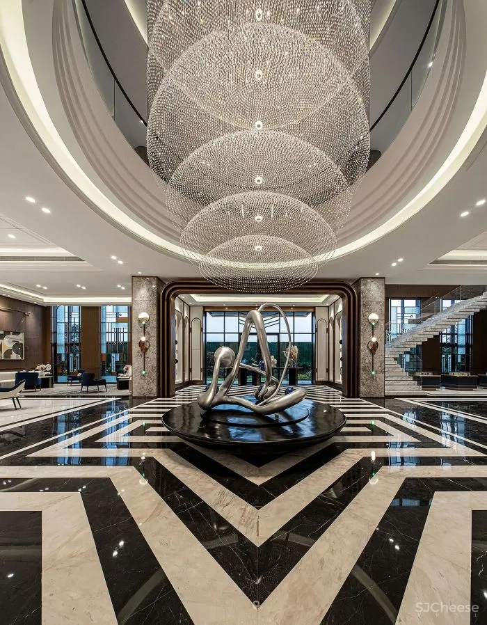 奥迅设计 艺术与场景共舞 佛山方直珑湖湾售楼部