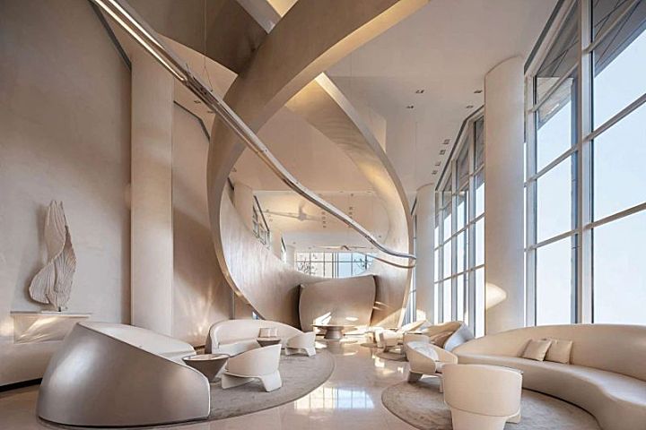 曲线交织,创造独特的艺术韵律 广州GBD设计