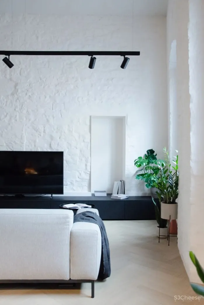 在空间中建夹层,让仅有三处彩光点的家居然如此明媚!