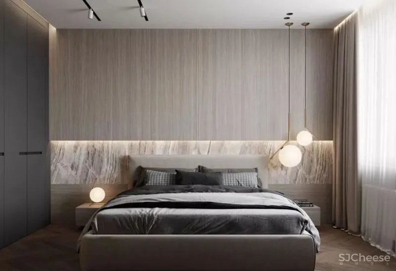 高级灰携手胡桃木，弹奏家居装饰新篇章