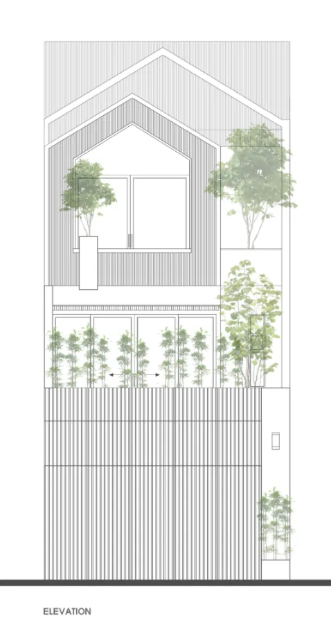 这是一座具有意义的三层住宅，它成为疫情下的一道光，照亮了整个家庭