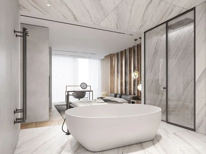 157㎡ 高颜值的男性空间,客厅太抢眼了!