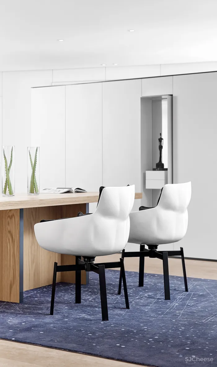 200㎡ 开放式大平层,极简黑白灰 · 讲述留白的艺术!