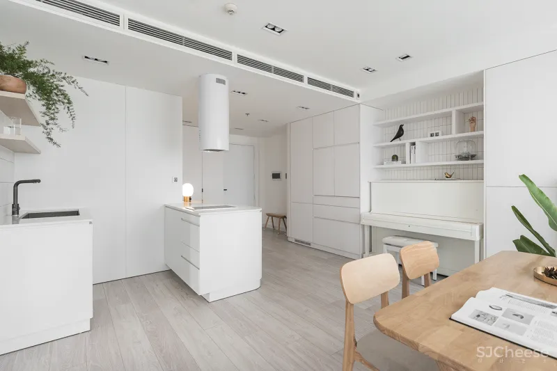 原木与白色的搭配，擦出不一样的小清新火花!