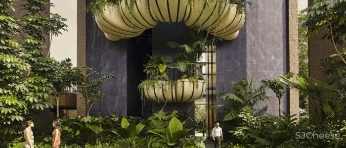 大平层+垂直森林,一层三户的独立式户型太赞了