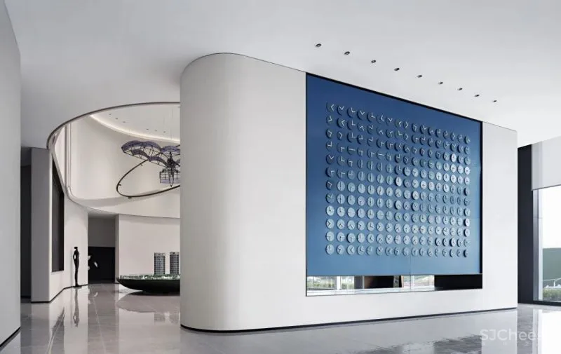 飞视新作 独特的空间气质 —— 绿都地产郑州云立方展示中心