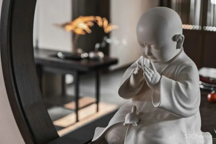 清杺之禅,朴素雅致的中式跃层 原木空间设计