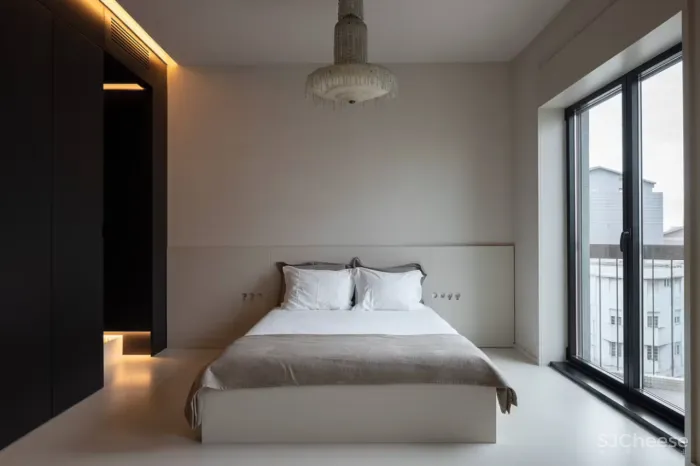 有趣的O型动线让功能区串联,从封闭黑暗到明亮时髦的大翻身