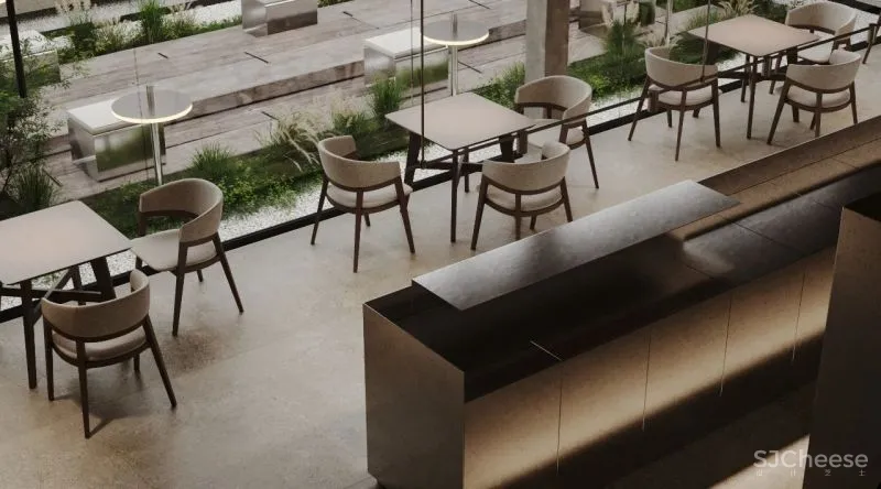 Nikita Riasov新作|体验材质的生活餐馆