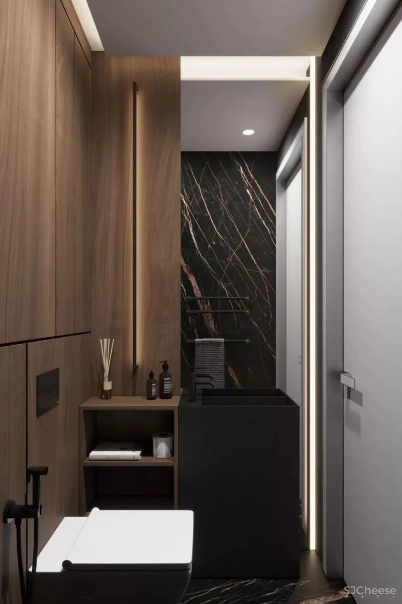 高级灰携手胡桃木，弹奏家居装饰新篇章