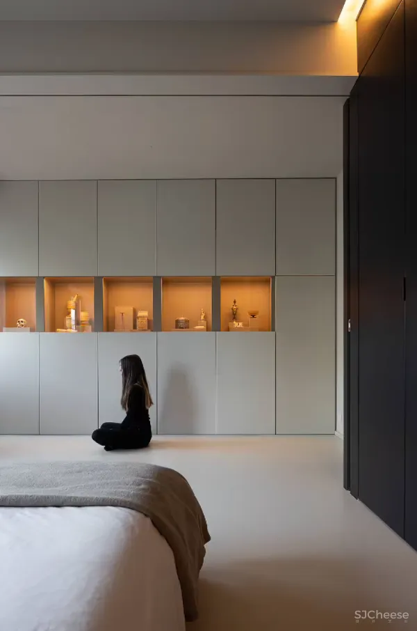 有趣的O型动线让功能区串联,从封闭黑暗到明亮时髦的大翻身