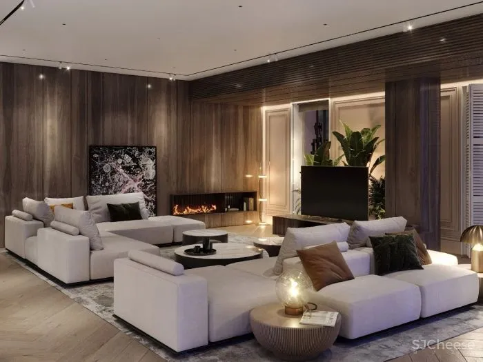 240㎡现代折衷主义,奢尚!