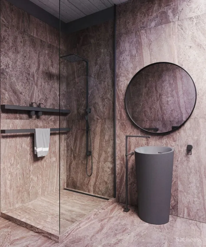 一整面毛石墙,粗犷更有格调