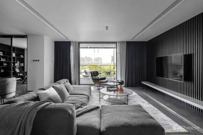 200㎡现代简约,时尚的弧形楼梯,舒适温馨的家,档次优雅!