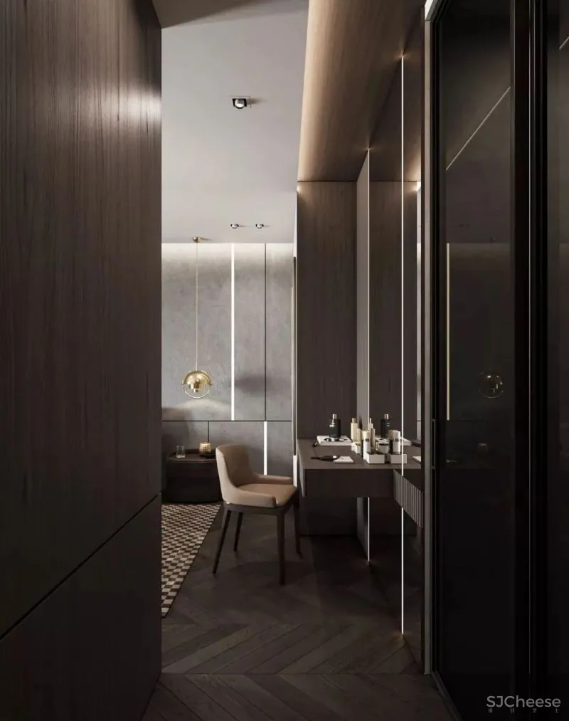 高级灰携手胡桃木，弹奏家居装饰新篇章