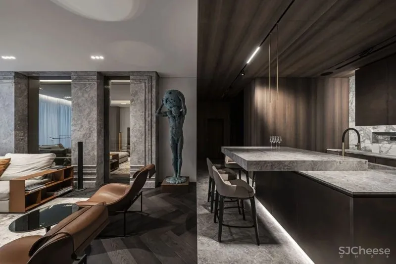 YODEZEEN新作 127㎡现代轻奢,帅气!