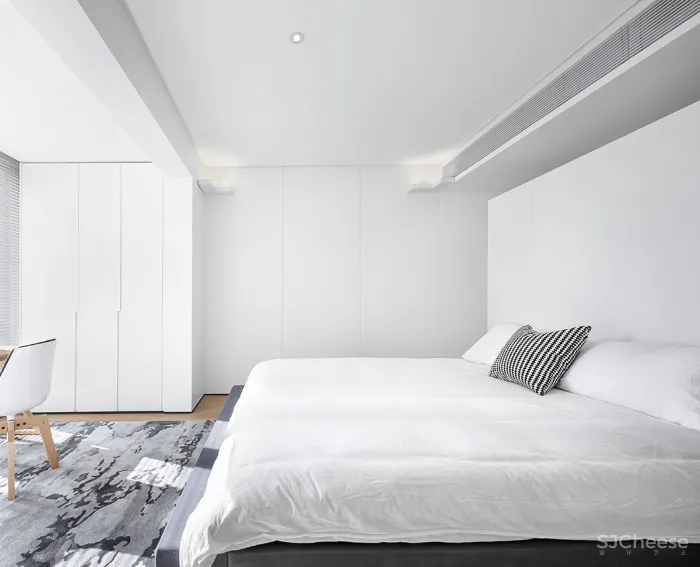 200㎡ 开放式大平层,极简黑白灰 · 讲述留白的艺术!