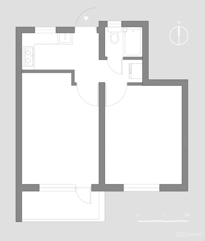 新作 “老破小”中的家庭剧院，上海 寻长设计